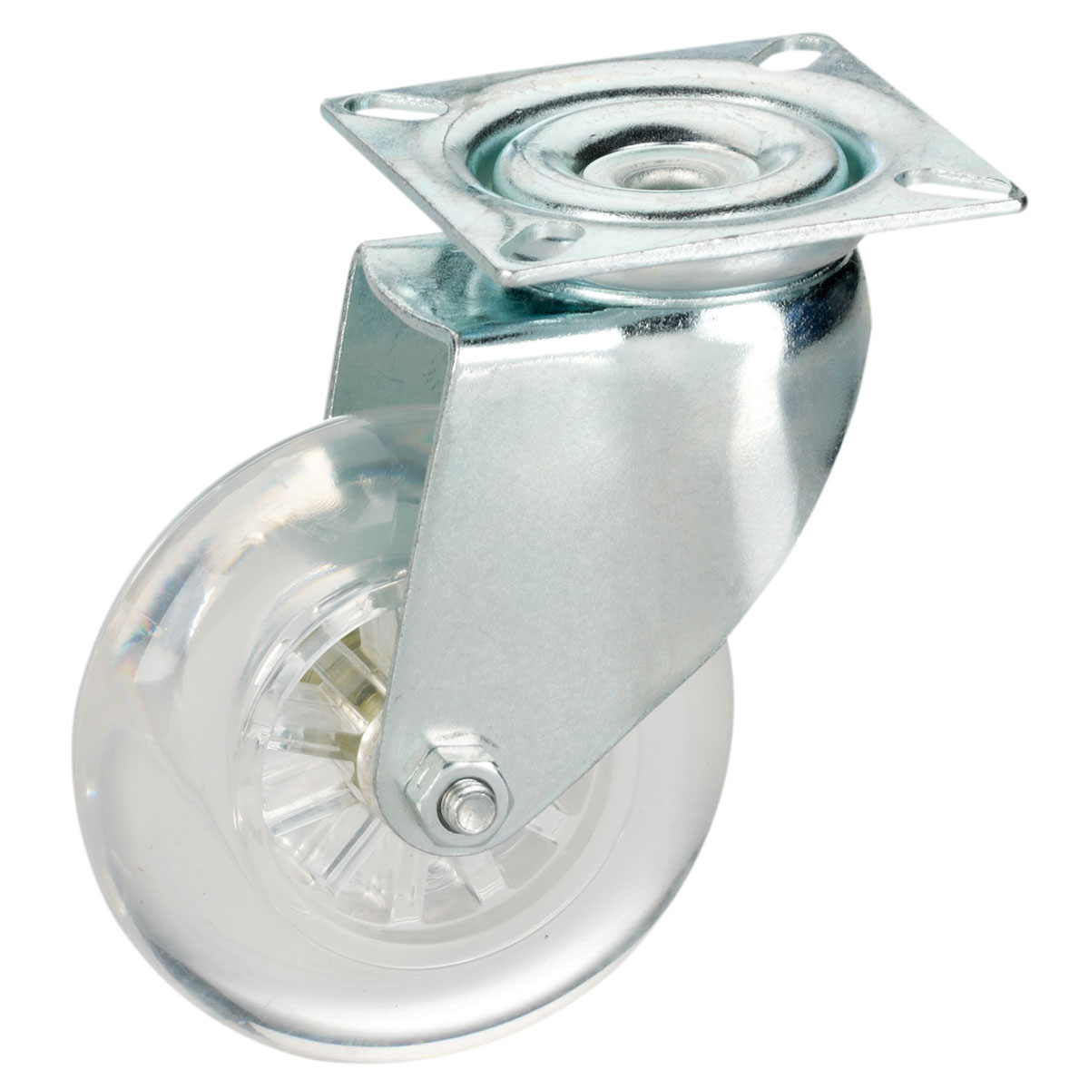 Dörner + Helmer Design-Lenkrolle mit Polyurethan-Rad 50 x 20 mm