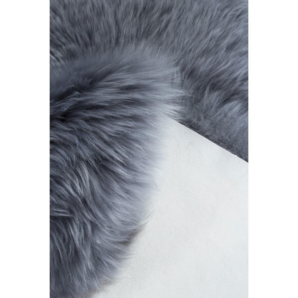 Teppich Schaffell ca 60 x 85 cm Grau Bild 3