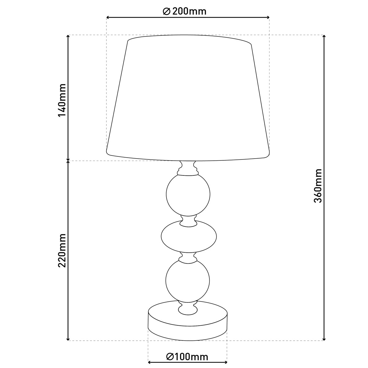 näve  Tischleuchte Araga rosa Keramik Bild 12