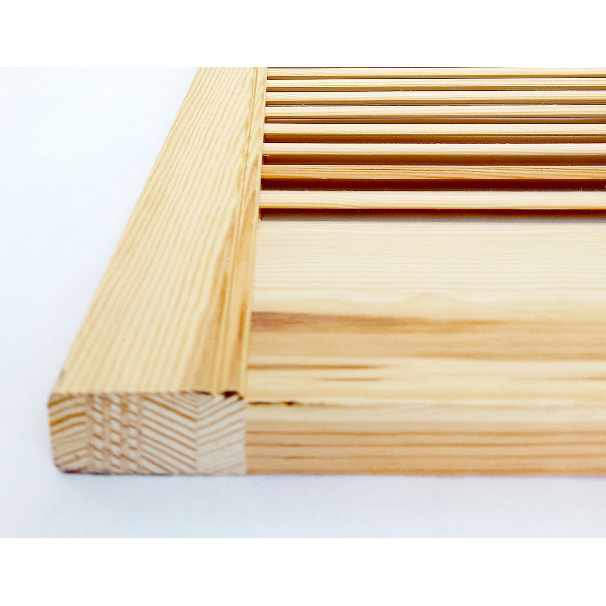 Lamellentür 242,2 x 59,4 x 2 cm Kiefer massiv Bild 2