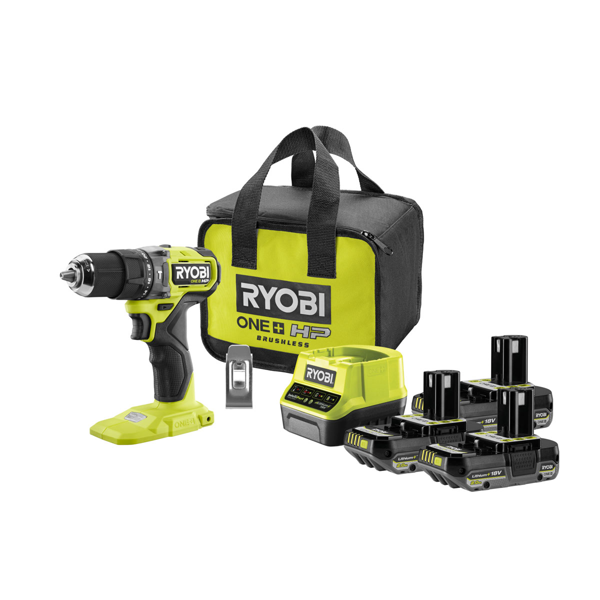 Ryobi Akku-Schlagbohrschrauber RPD18C-320S 18 Volt mit 3 Akkus und Ladegerät