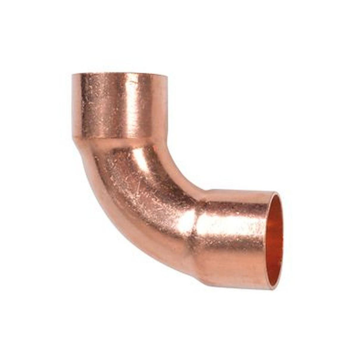 Kirchhoff 90-Bogen 22 mm 2 Muffen Kupfer Kirchhoff 90-Bogen 22 mm 2 Muffen Kupfer