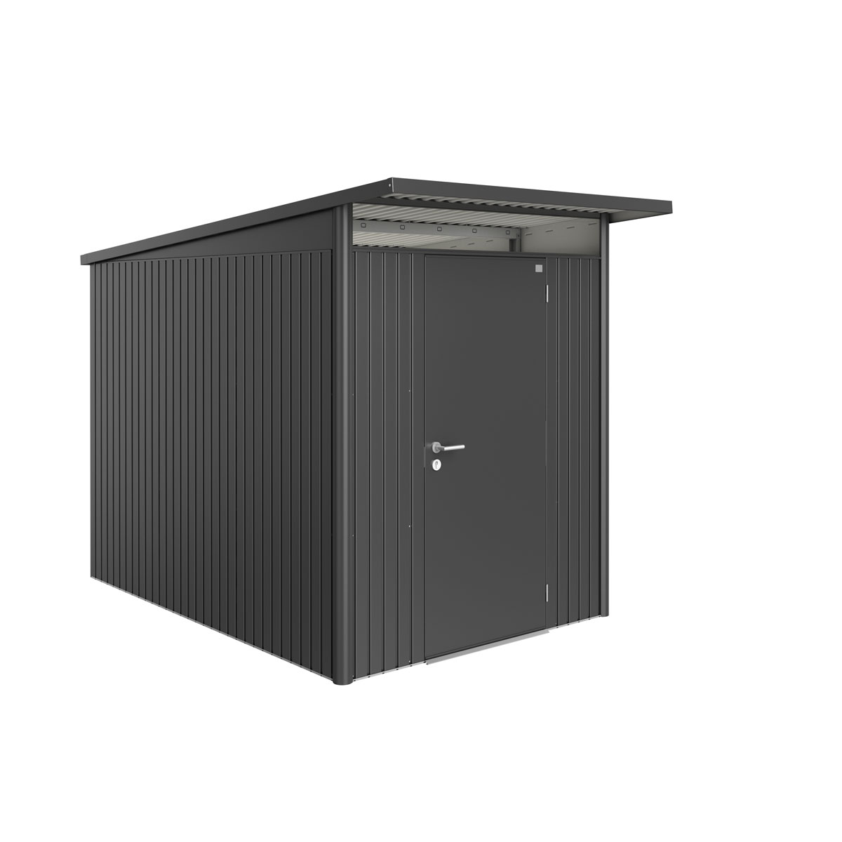 Biohort Gerätehaus AvantGarde A3 dunkelgrau metallic mit Standardtür