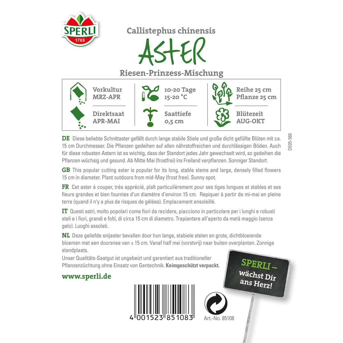 Sperli Astern Riesen-Prinzess Mischung Bild 2