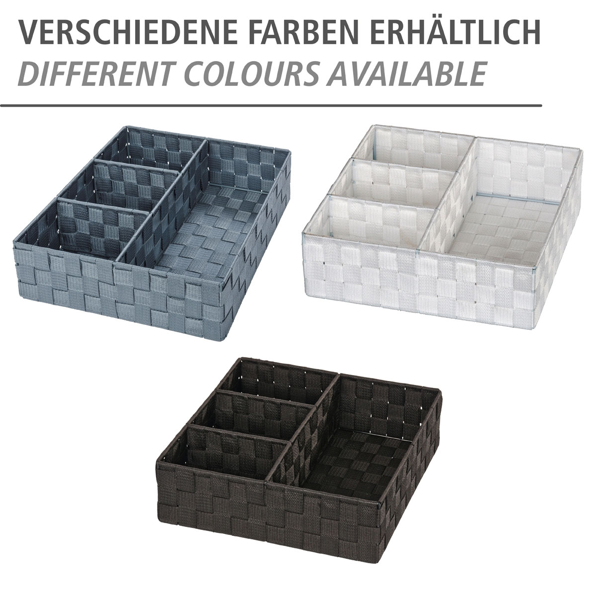 Wenko Organizer Adria grau 4 Fächer Bild 5