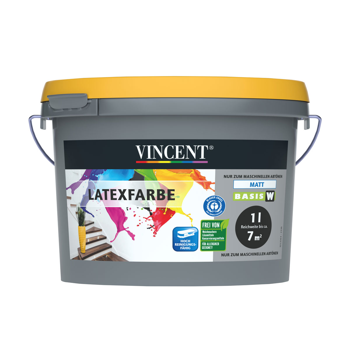 Vincent  Wandfarbe Latexfarbe Mix It matt 1,0 L Bild 1