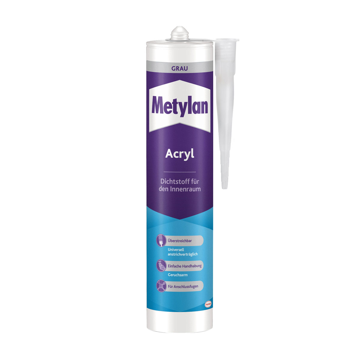 Metylan Dichtmasse Wand und Decke Acryl grau 300 ml Bild 1