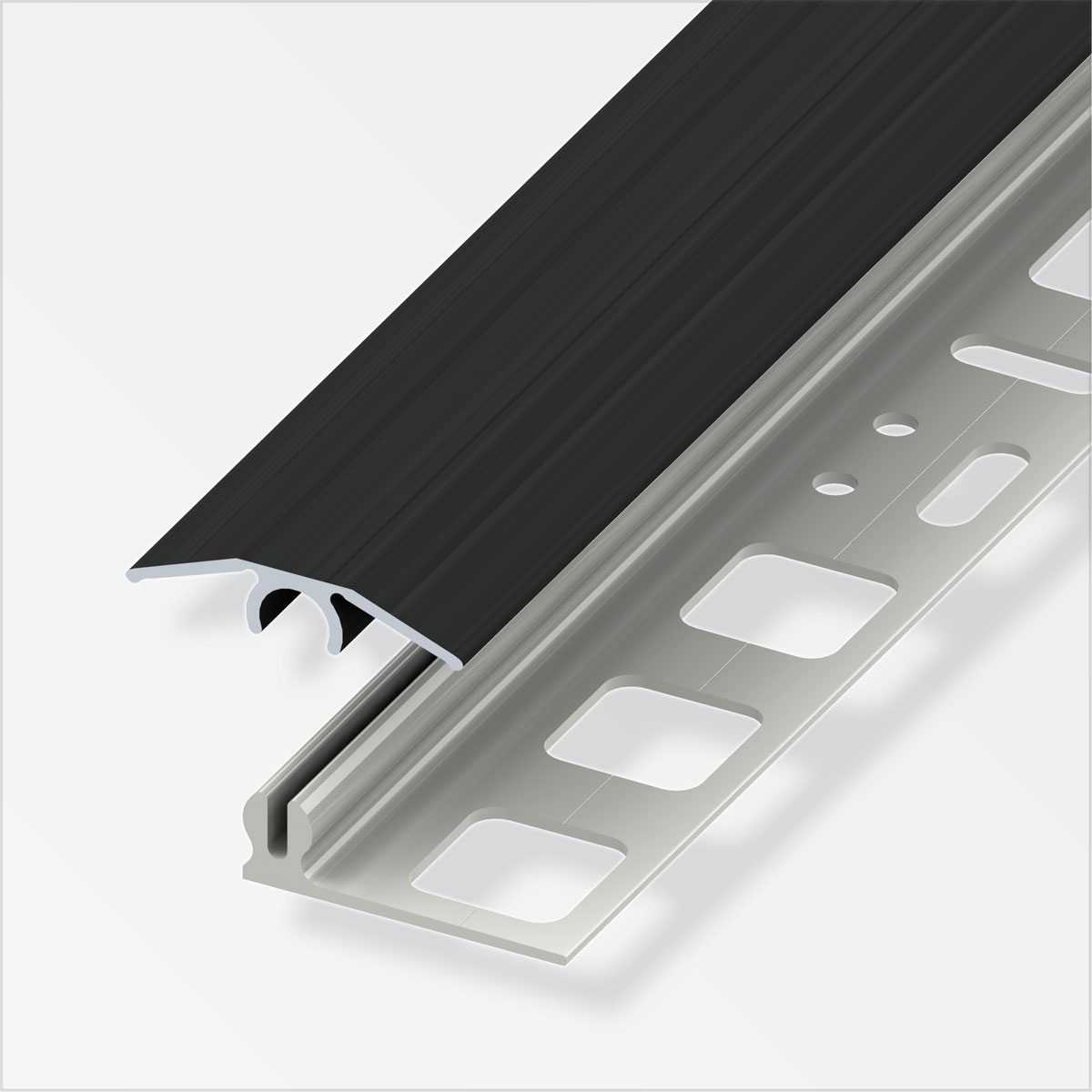 Alfer Übergangsprofil Clipstech-mini 25 mm 1m schwarz