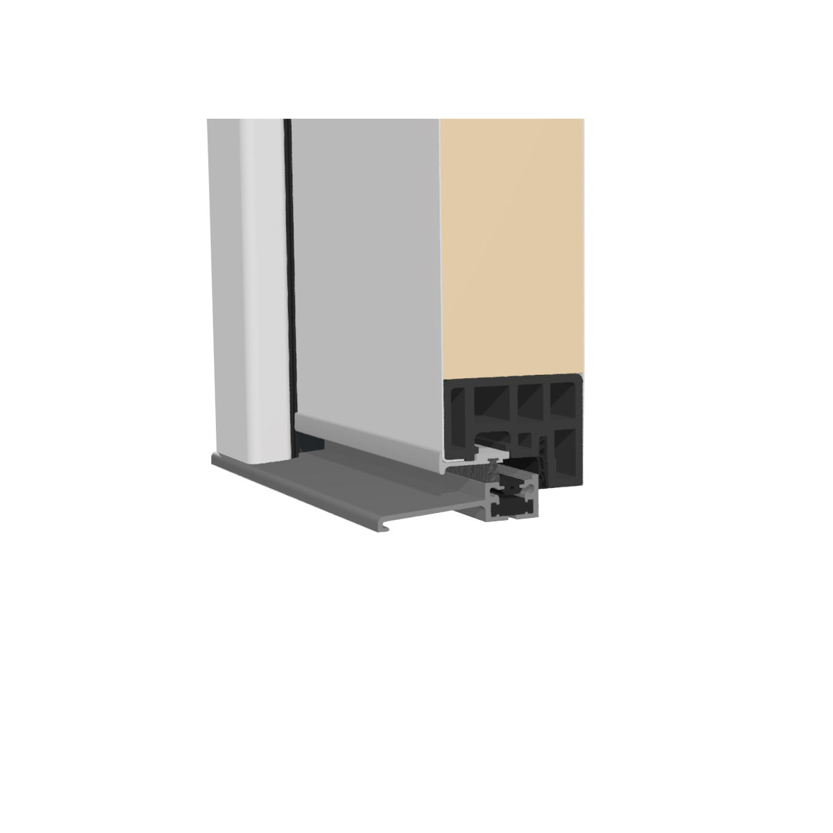 SplenDoor  Premium-Haustür Passivedoor Malmo energiesparend grau 100 x 210 cm rechts Bild 7