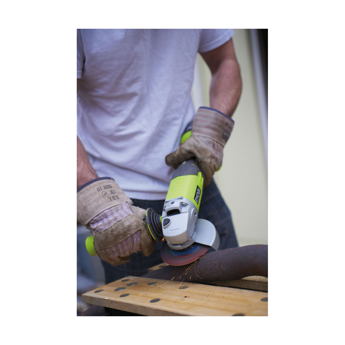 Ryobi  Akku-Winkelschleifer R18AG-0 ohne Akku und Ladegerät Bild 5