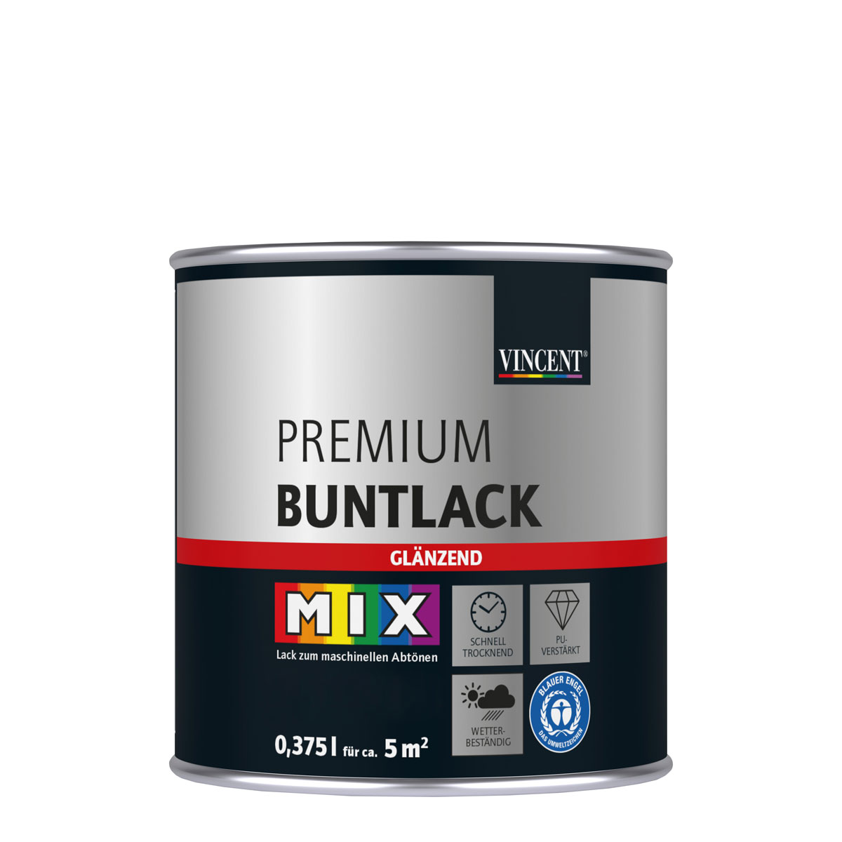 Vincent  Lack Premium Buntlack Mix It glänzend 0,375 l