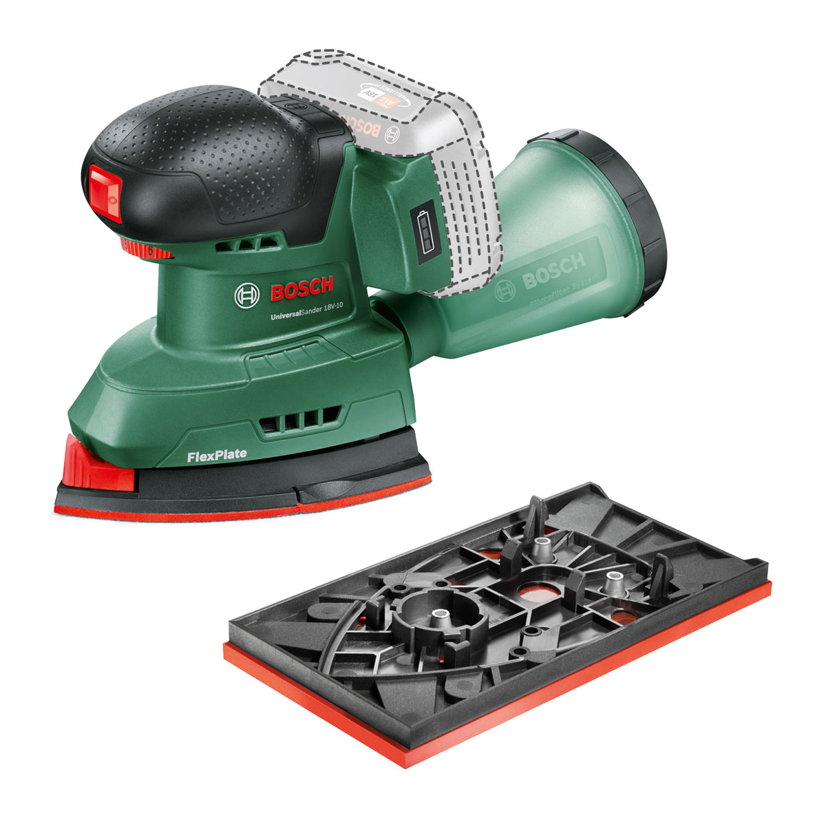 Bosch  Multischleifer UniversalSander 18V-10