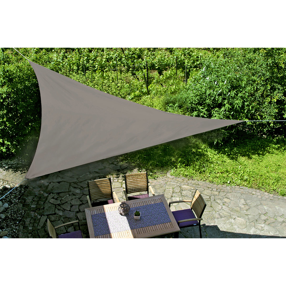 Sonnensegel anthrazit 300 x 300 x 300 cm