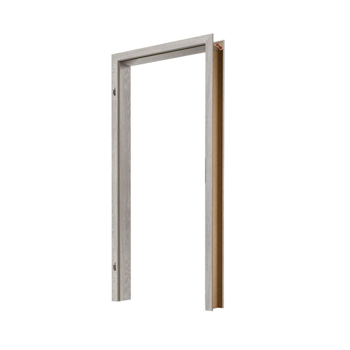 Borne Türzarge komplett CPL Eiche basalt 73,5 x 198,5 x 33 cm DIN links