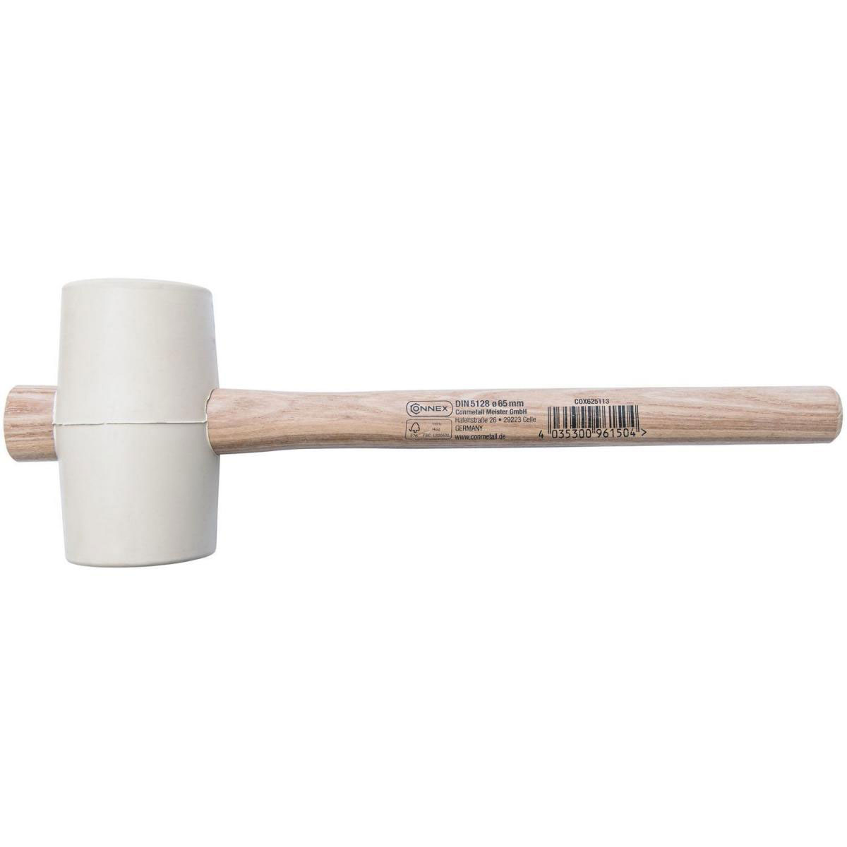 Connex Gummihammer mit Holzstiel 65 mm
