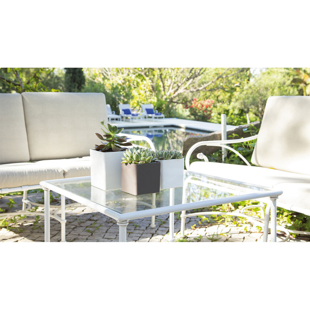 Übertopf Oslo Mate Pot 22 cm weiß Bild 3