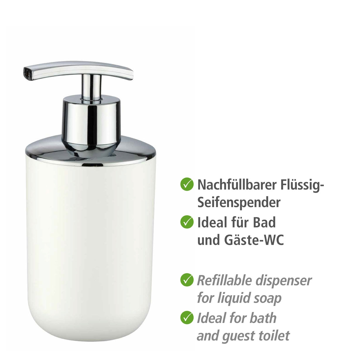 Wenko Seifenspender Brasil weiß 320 ml Bild 3