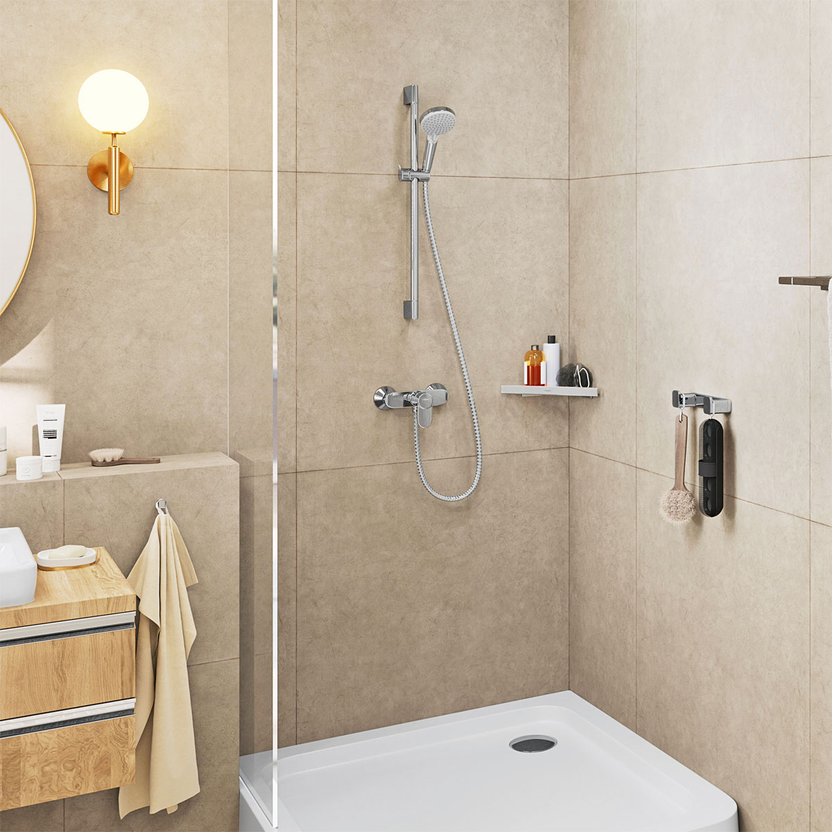 Hansgrohe Stangenbrause-Set Vernis Blend chrom Bild 6