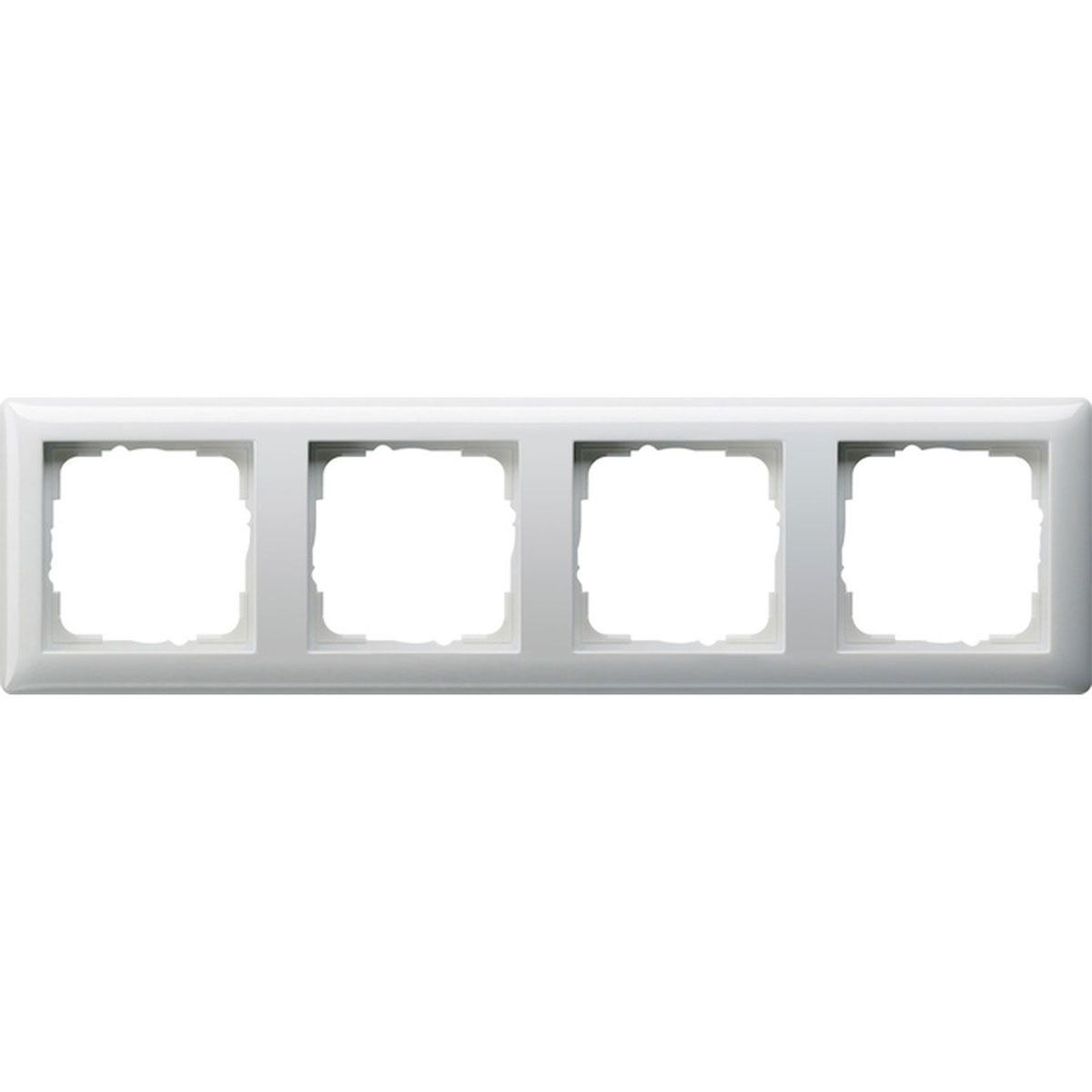 Gira Abdeckrahmen System 55 4-fach Reinweiß glänzend Gira Abdeckrahmen System 55 4-fach Reinweiß glänzend