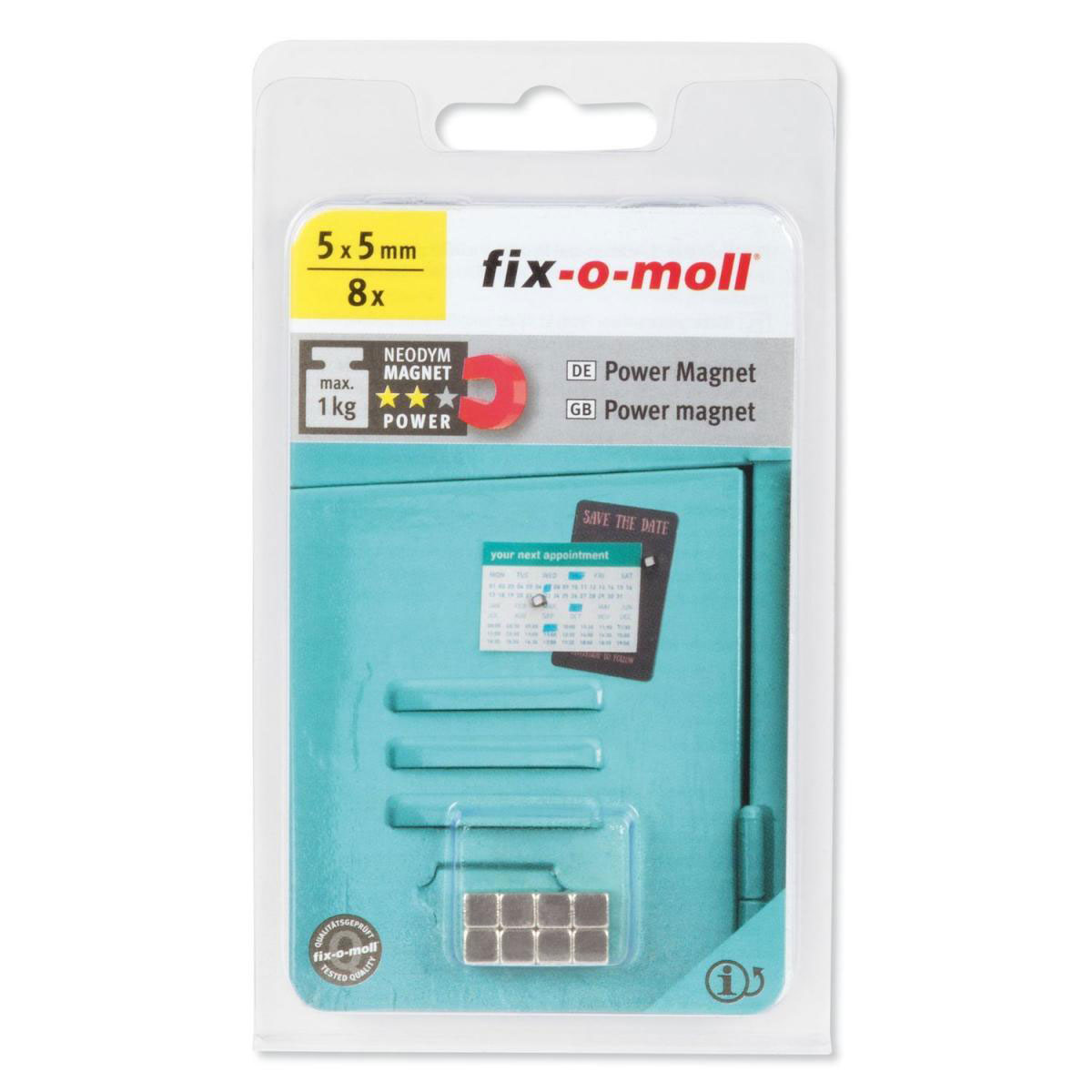 Magnet-Würfel Neodym silber 5 x 5 mm 8 St.