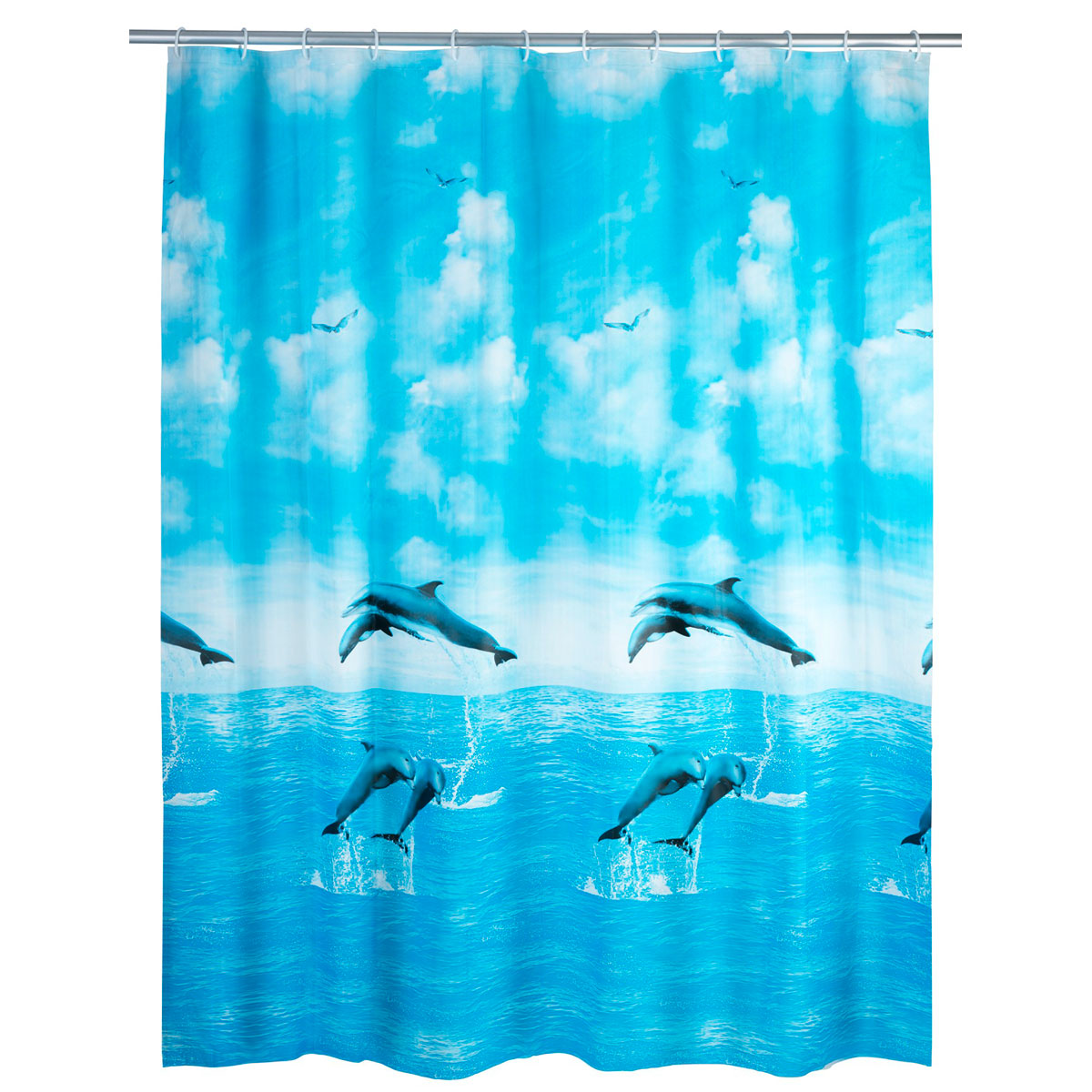 Wenko  Duschvorhang Dolphin 180 x 200 cm