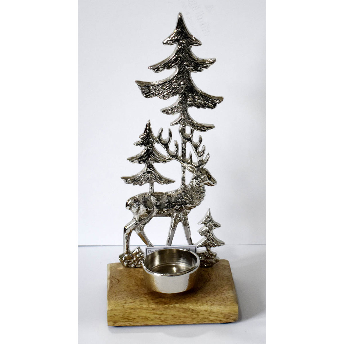 Winterlandschaft mit Teelichthalter 23 cm