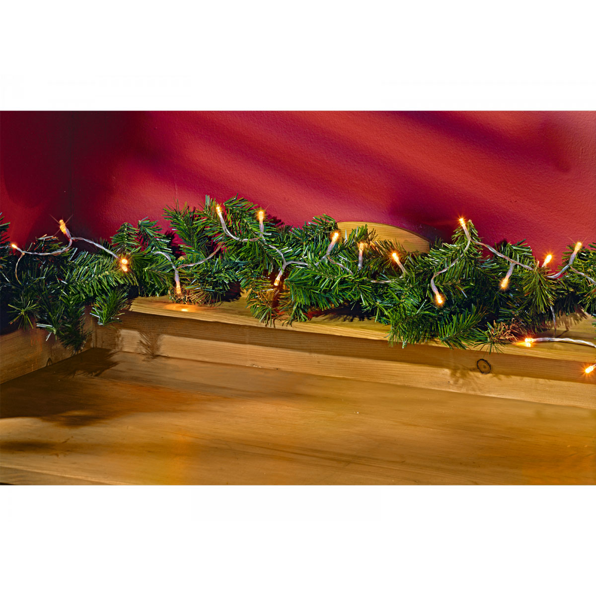 Ambientis Batteriebetriebene LED-Lichterkette 20 LEDs transparent Bild 2