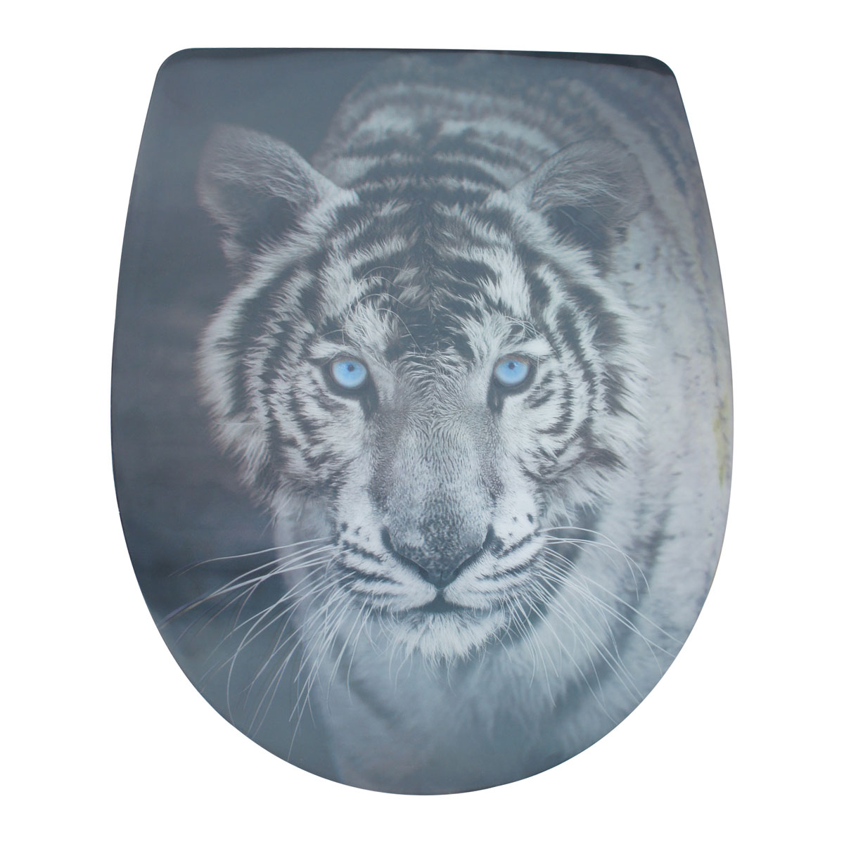 Valblue WC-Sitz Tiger grau/blau inkl Soft Close-Funktion
