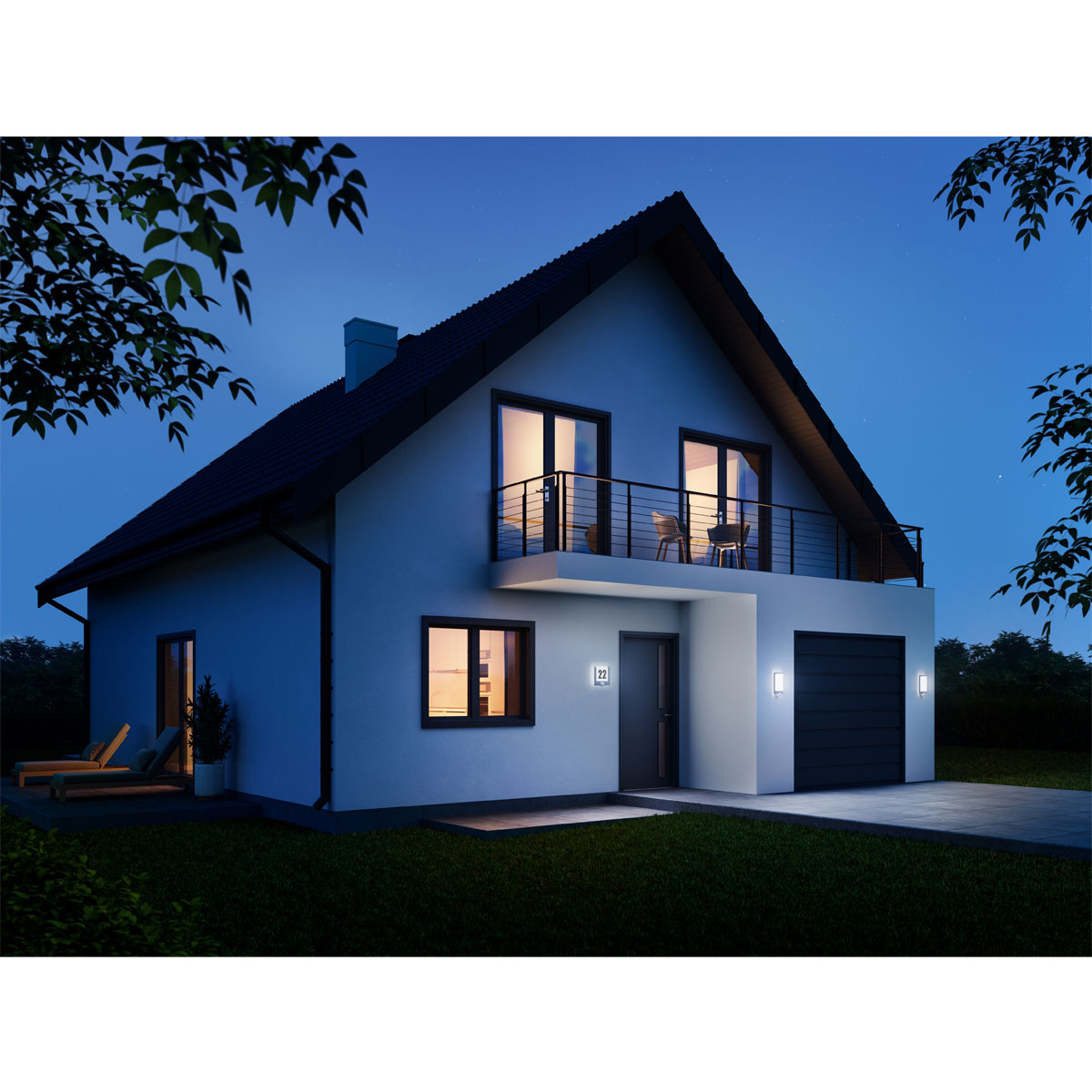 Steinel Außenleuchte mit Bewegungsmelder L 240 S anthrazit Bild 3