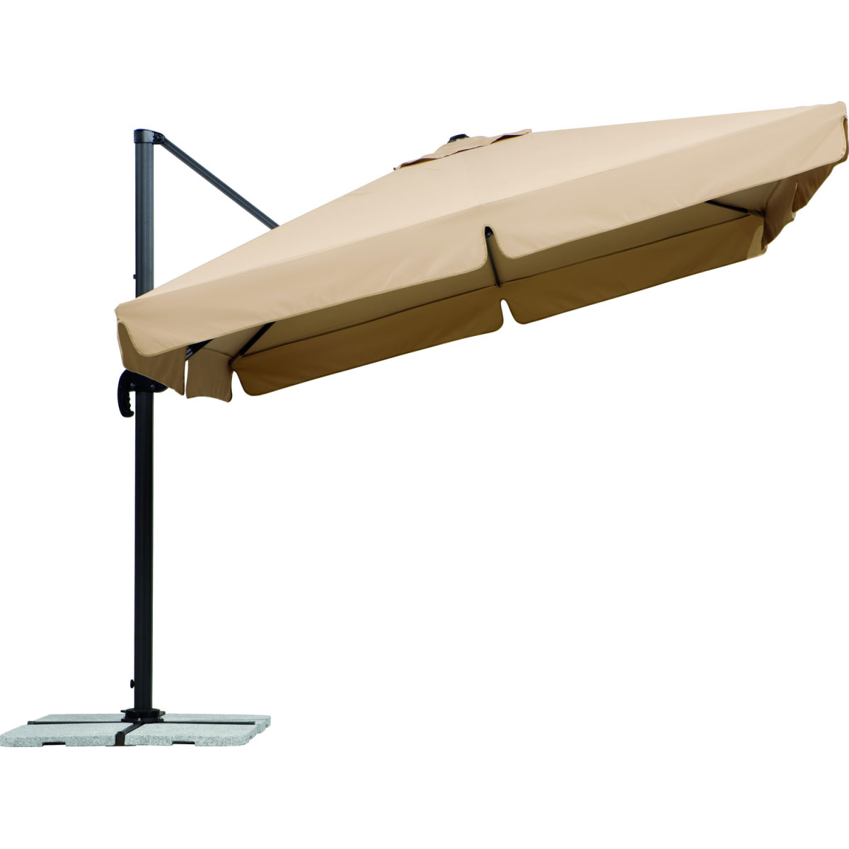 Schneider Schirme Ampelschirm Rhodos ca 300 x 300 cm Natur Bild 4