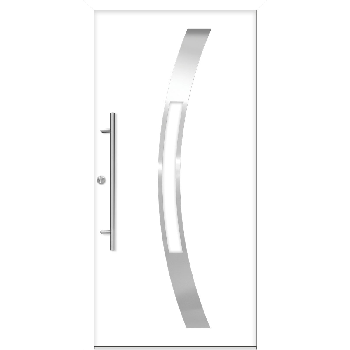 SplenDoor  Premium-Haustür Passivedoor Goeteborg energiesparend weiss 100 x 210 cm links