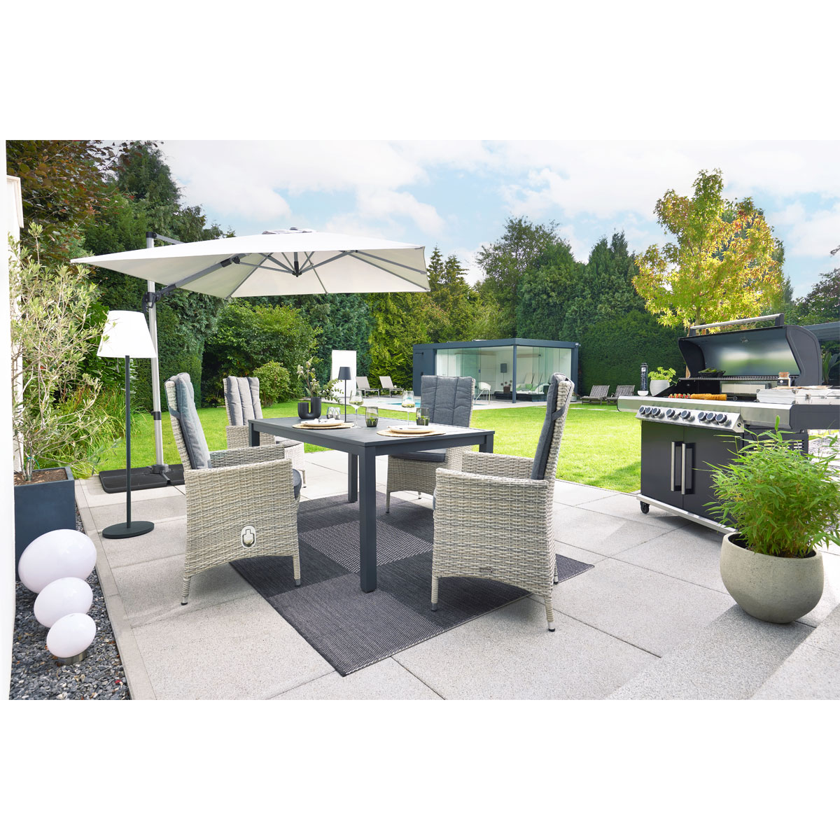 Haveson Gartentisch Bergamo BxHxT 160 x 74 x 90 cm Bild 7