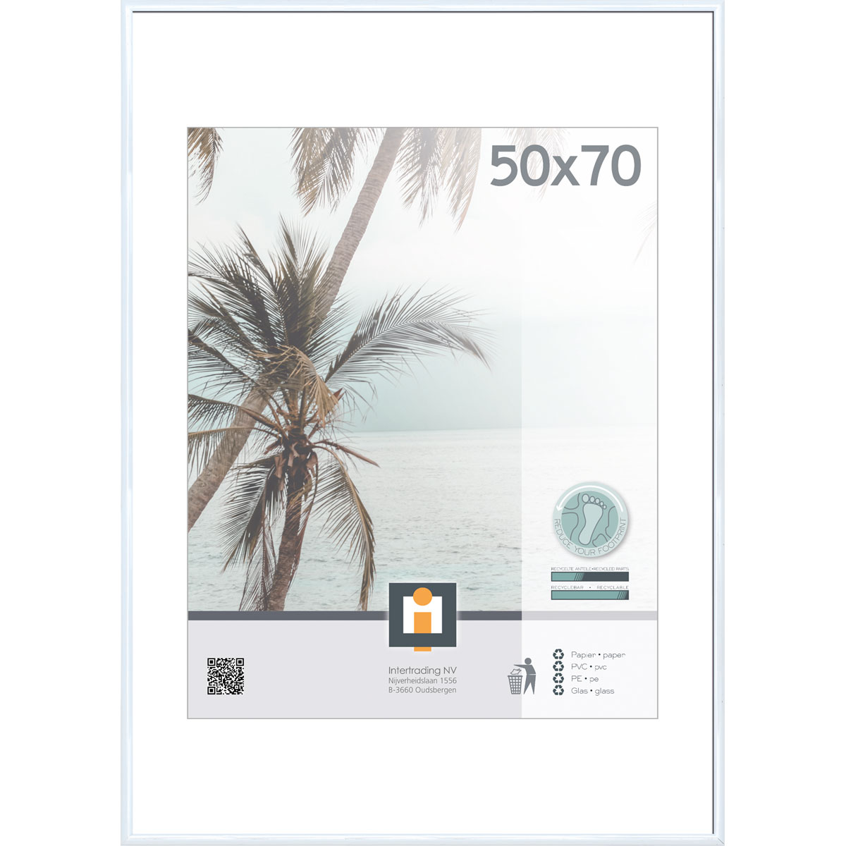 Bilderrahmen Kyoto 50x70 cm weiß