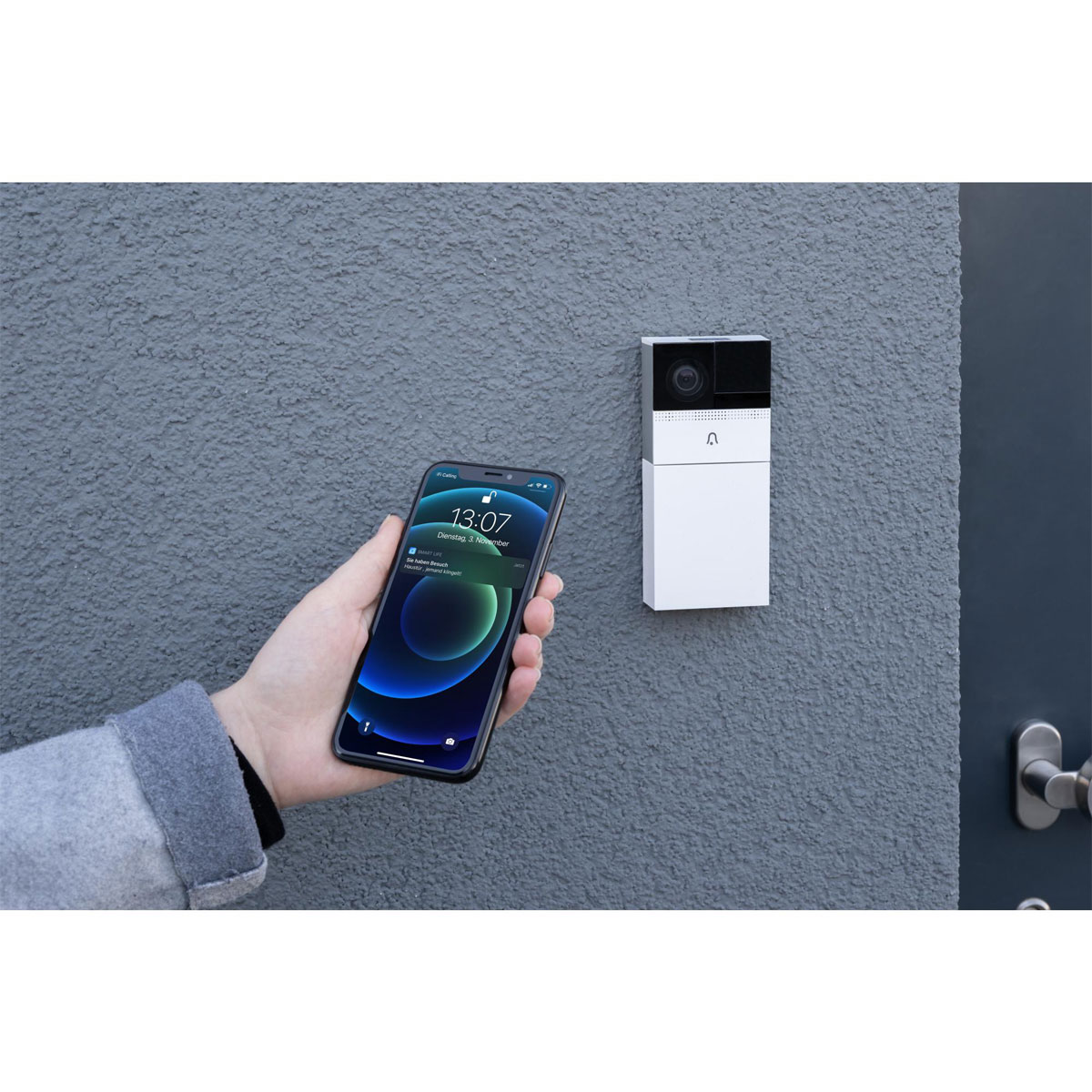 Unitec  WIFI Türkamera Smart inkl. Funkgong Bild 4