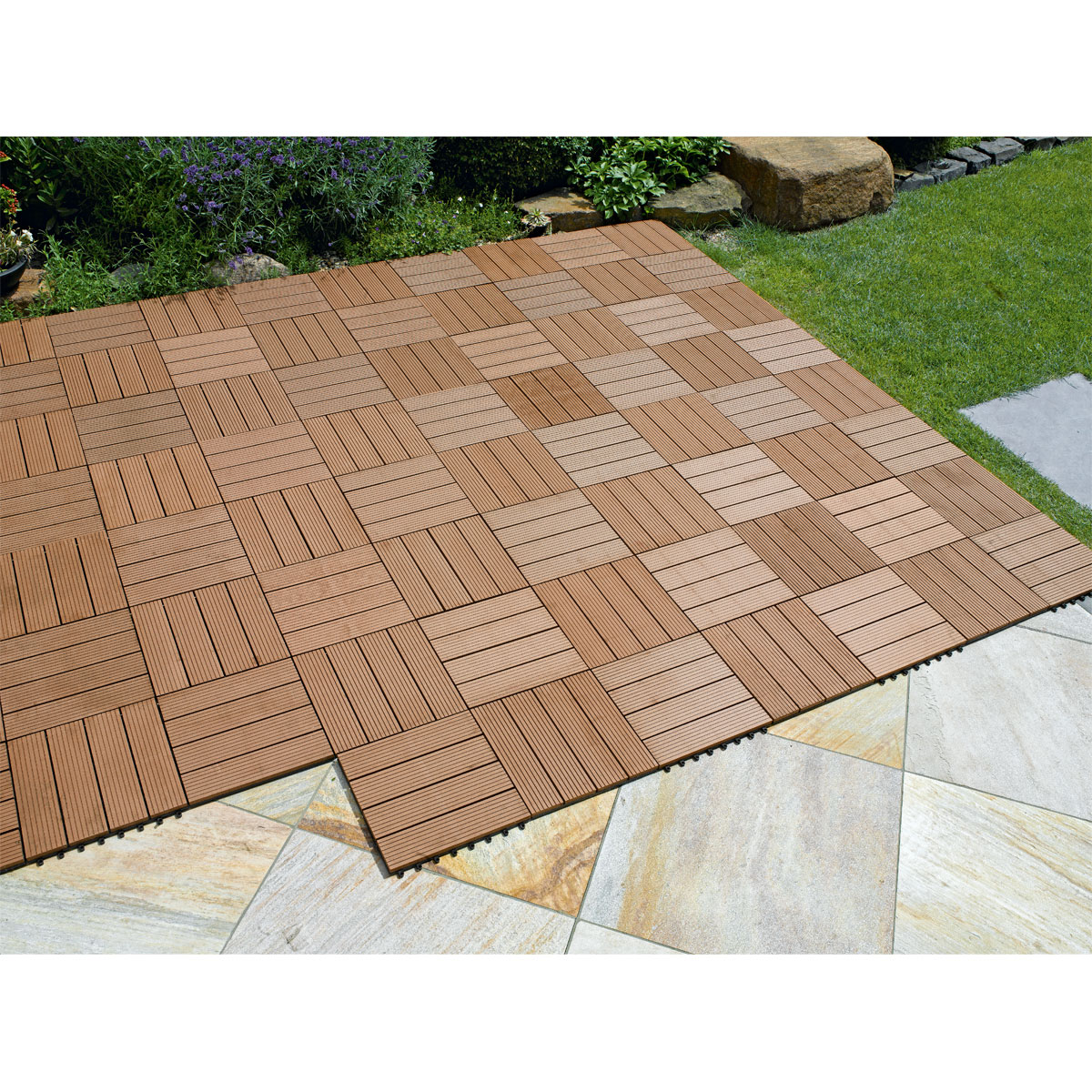 Hartmann  WPC-Klickfliese braun 30 x 30 cm Bild 4