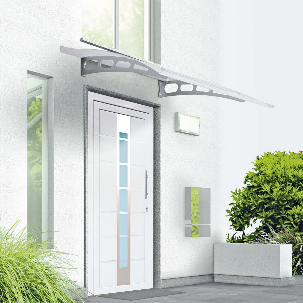 Durabil Vordach Edelstahl 140 x 80 cm Bild 3