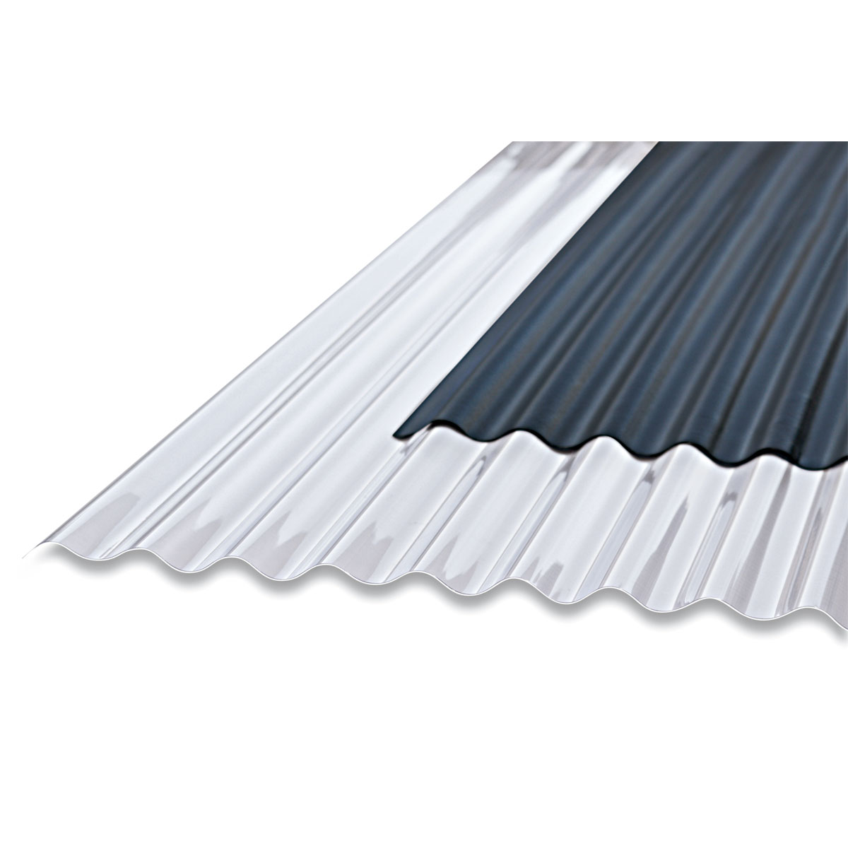 PVC-Wellpappe Sinus transparent 200 x 90 cm Bild 3