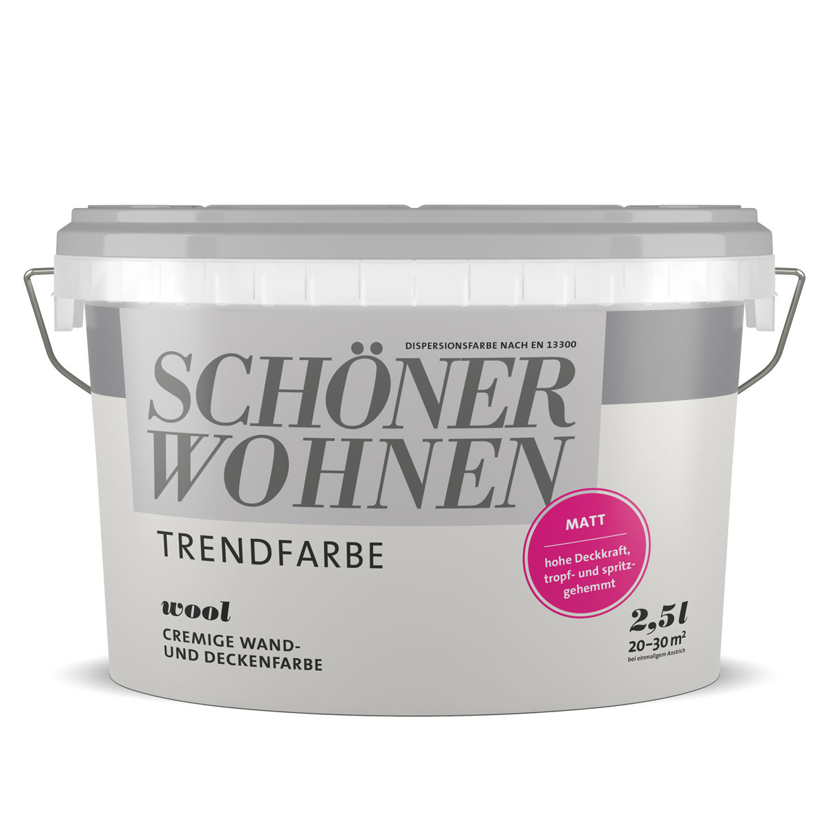 Schöner Wohnen Farbe Trend Wandfarbe Wool matt 2,5 L