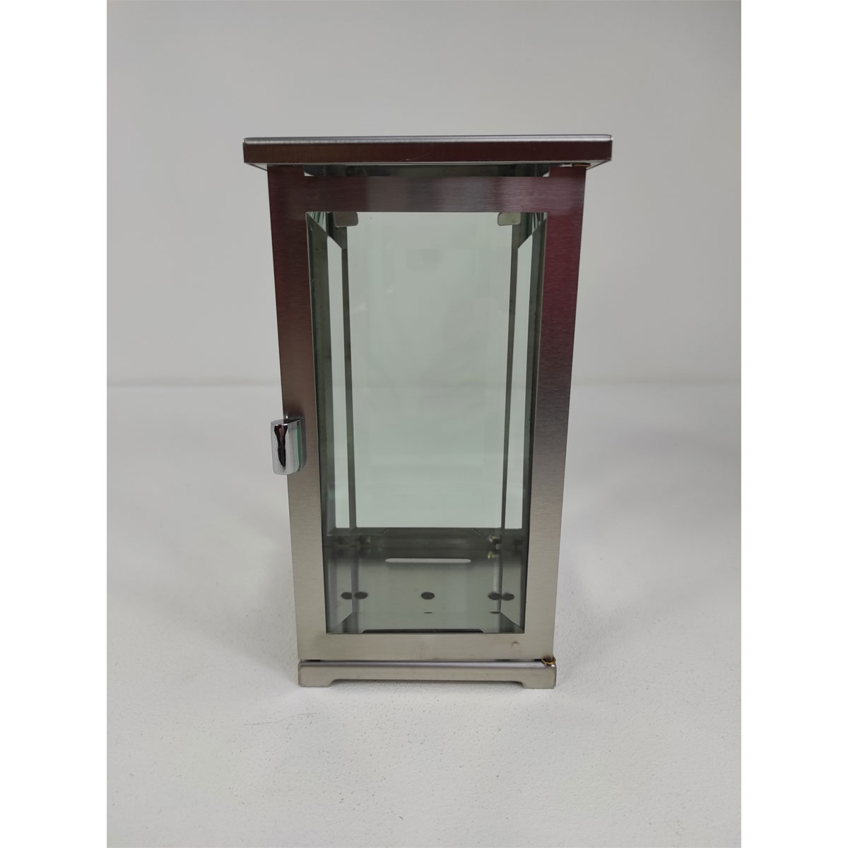 Grablampe Edelstahl mit Facettenglas für Grablichter Bild 1