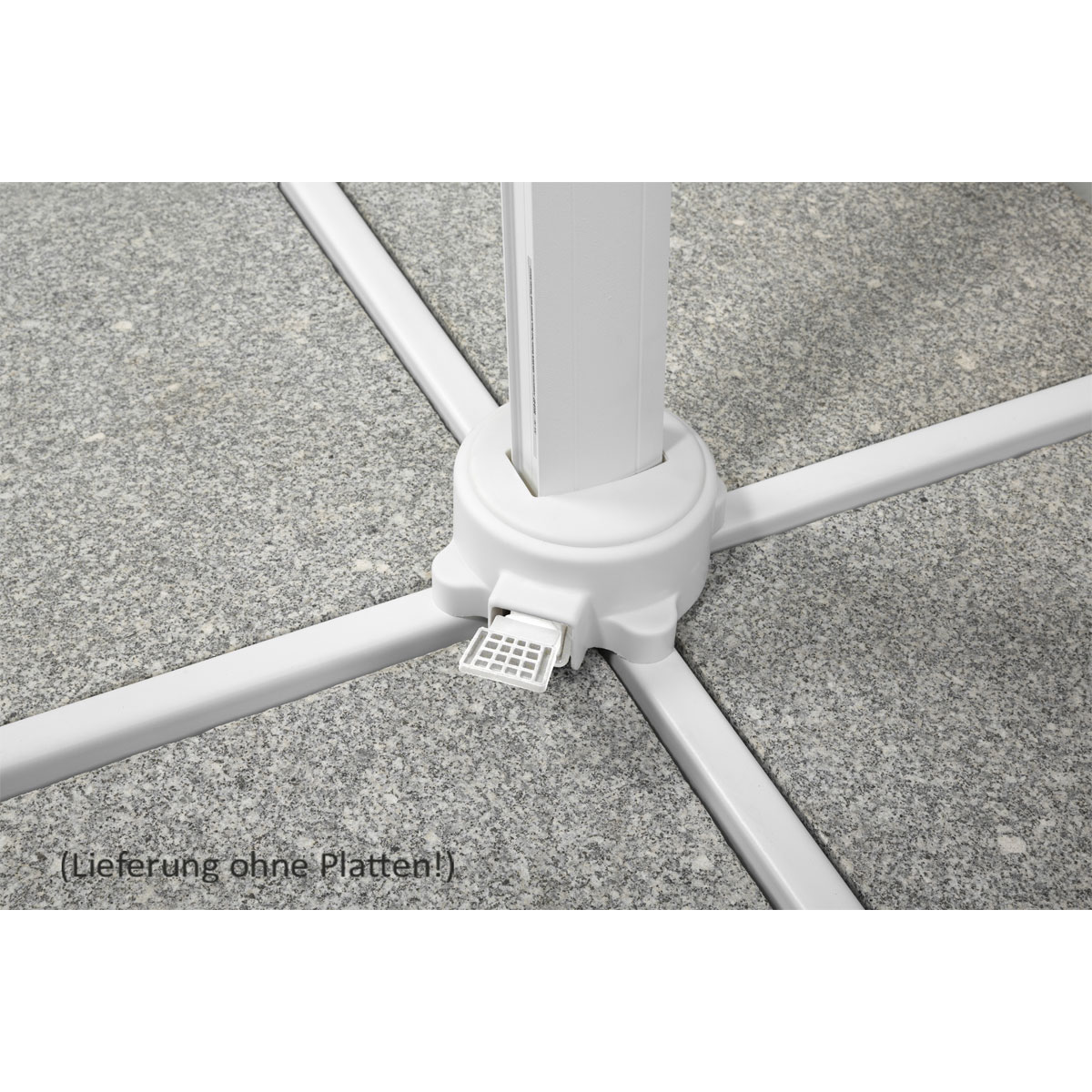 Schneider Schirme Ampelschirm Rhodos Twist Bianco 300 x 300 anthrazit Bild 8