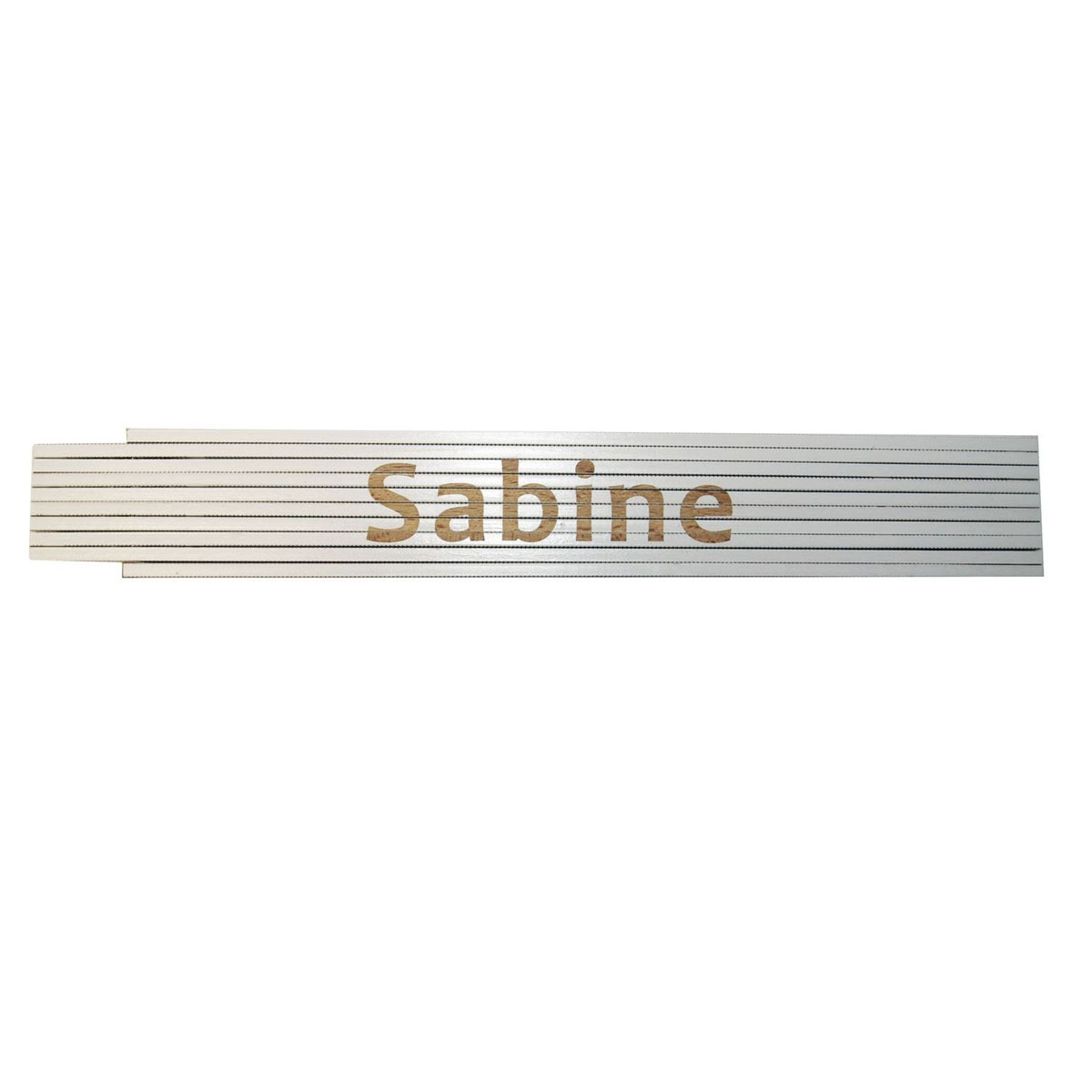 Meterstab „Sabine“, 2m, weiß