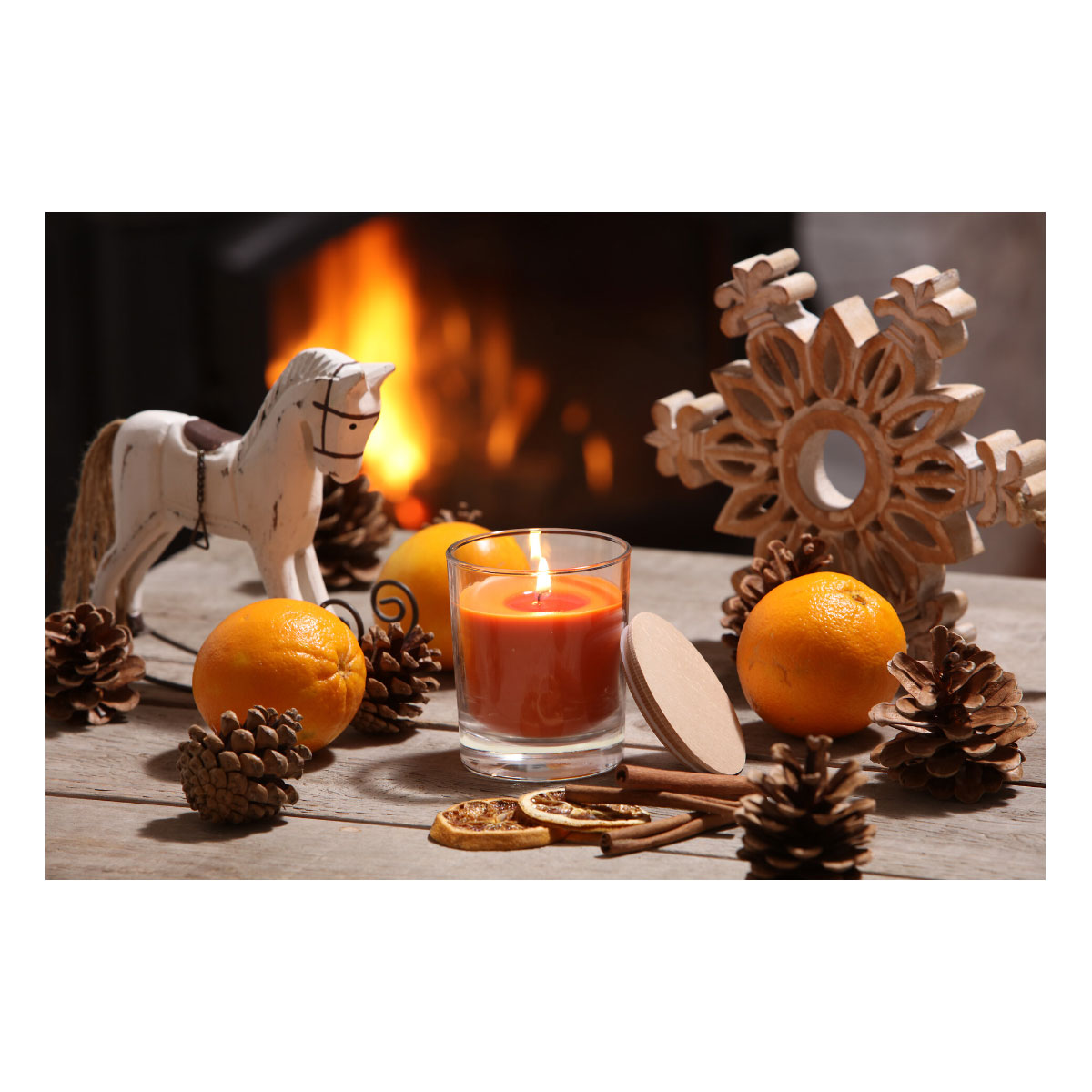 Duftkerze Advent Dream Orangen-Punsch 8,5 x 10,4 cm Bild 3