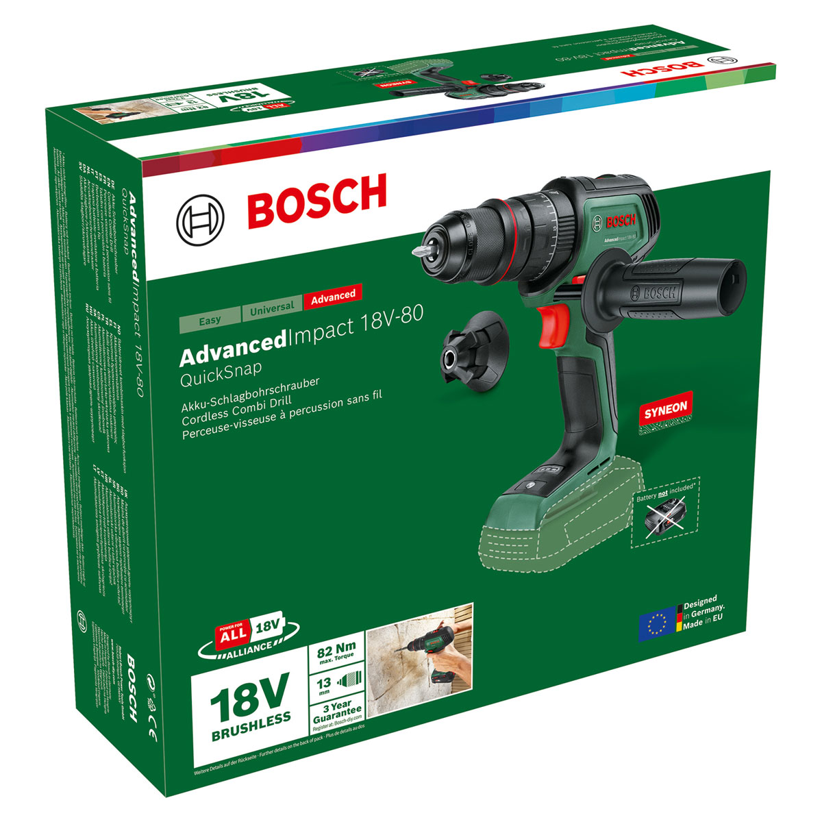 Bosch Akku- Schlagbohrmaschine AdvancedImpact 18V-80 solo Bild 9