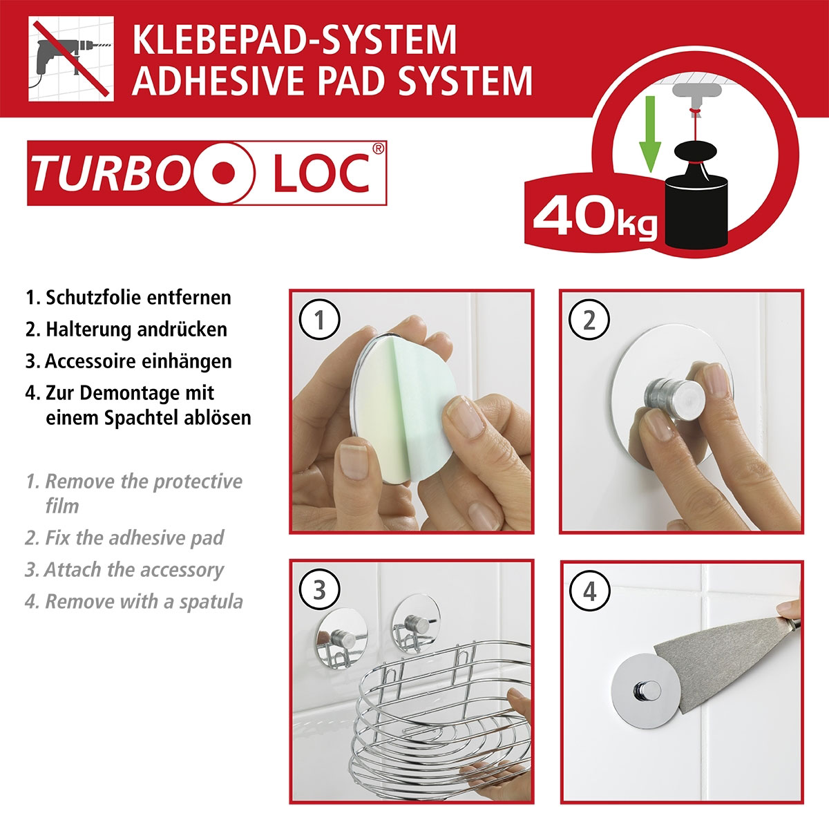 Wenko Turbo-Loc Seifenablage Bild 5