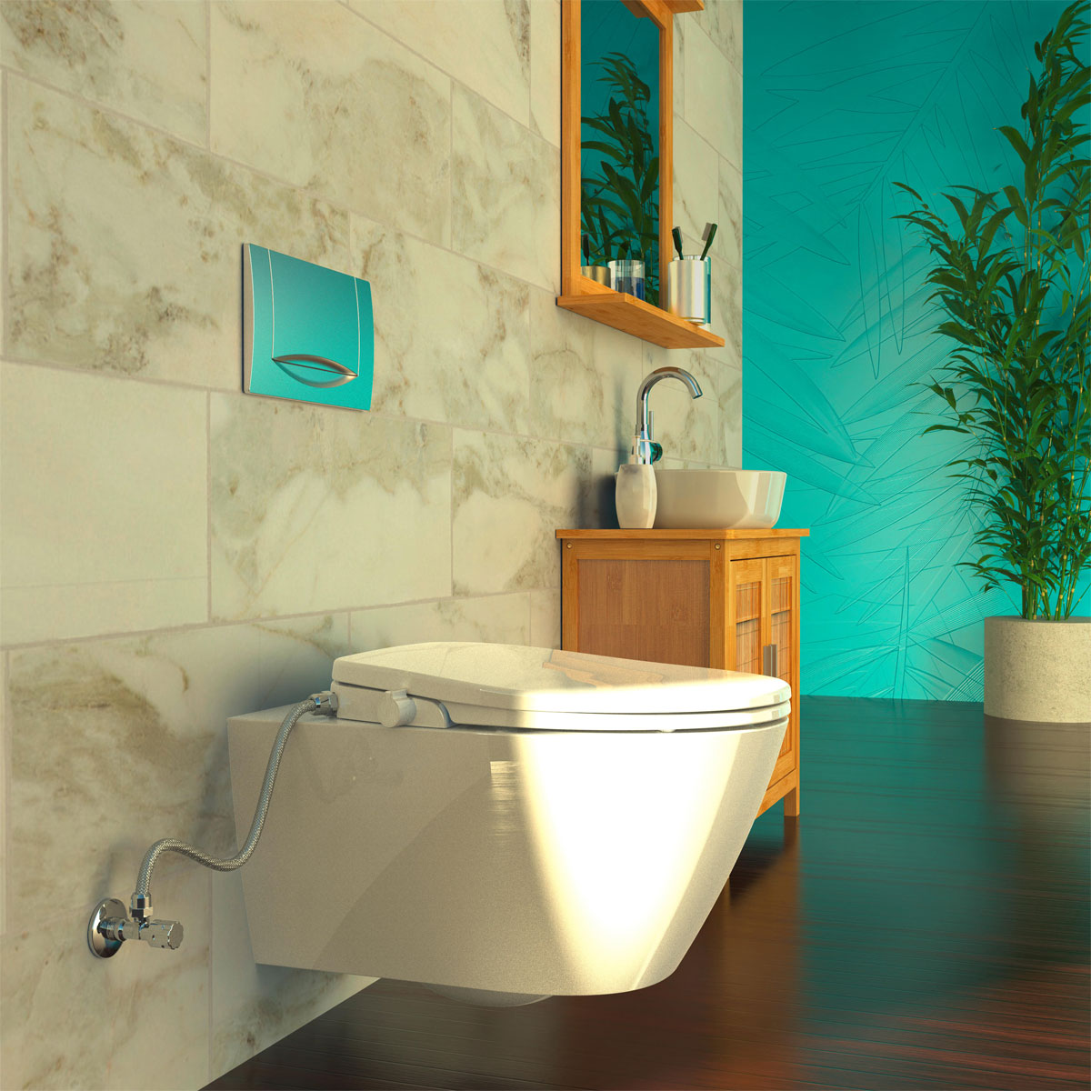 Schütte Dusch WC-Aufsatz mit Absenkautomatik und Schnellverschluss Bild 7