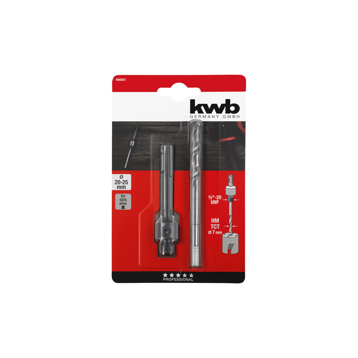 kwb  Aufnahmeschaft SDS Durchmesser 20-25 mm Bild 4