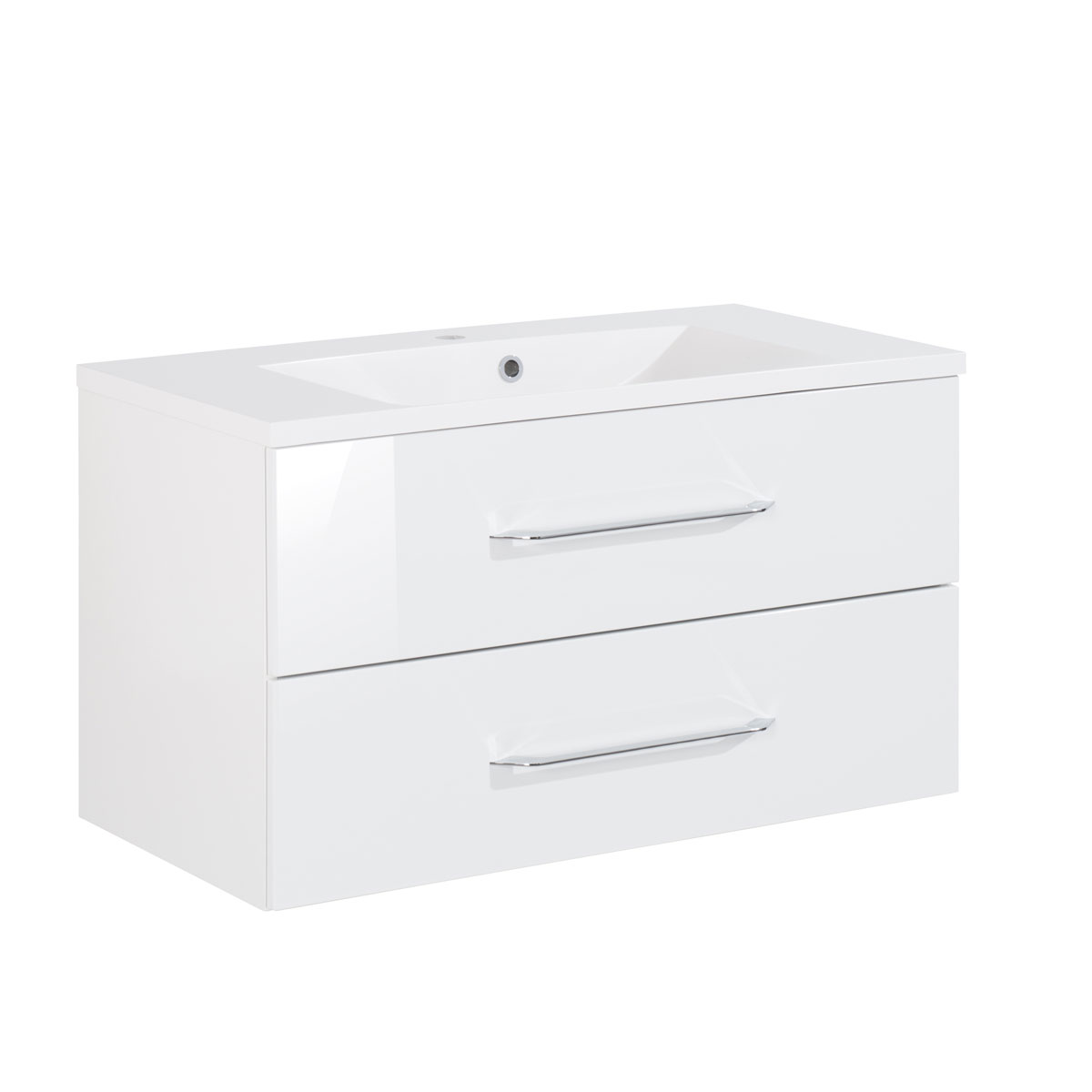 Fackelmann Waschtisch-Set B.clever 90 x 51 x 46 cm weiß Bild 1