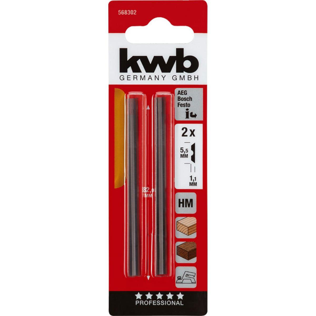 kwb  Hobel-Wendemesser 82 mm Bild 2