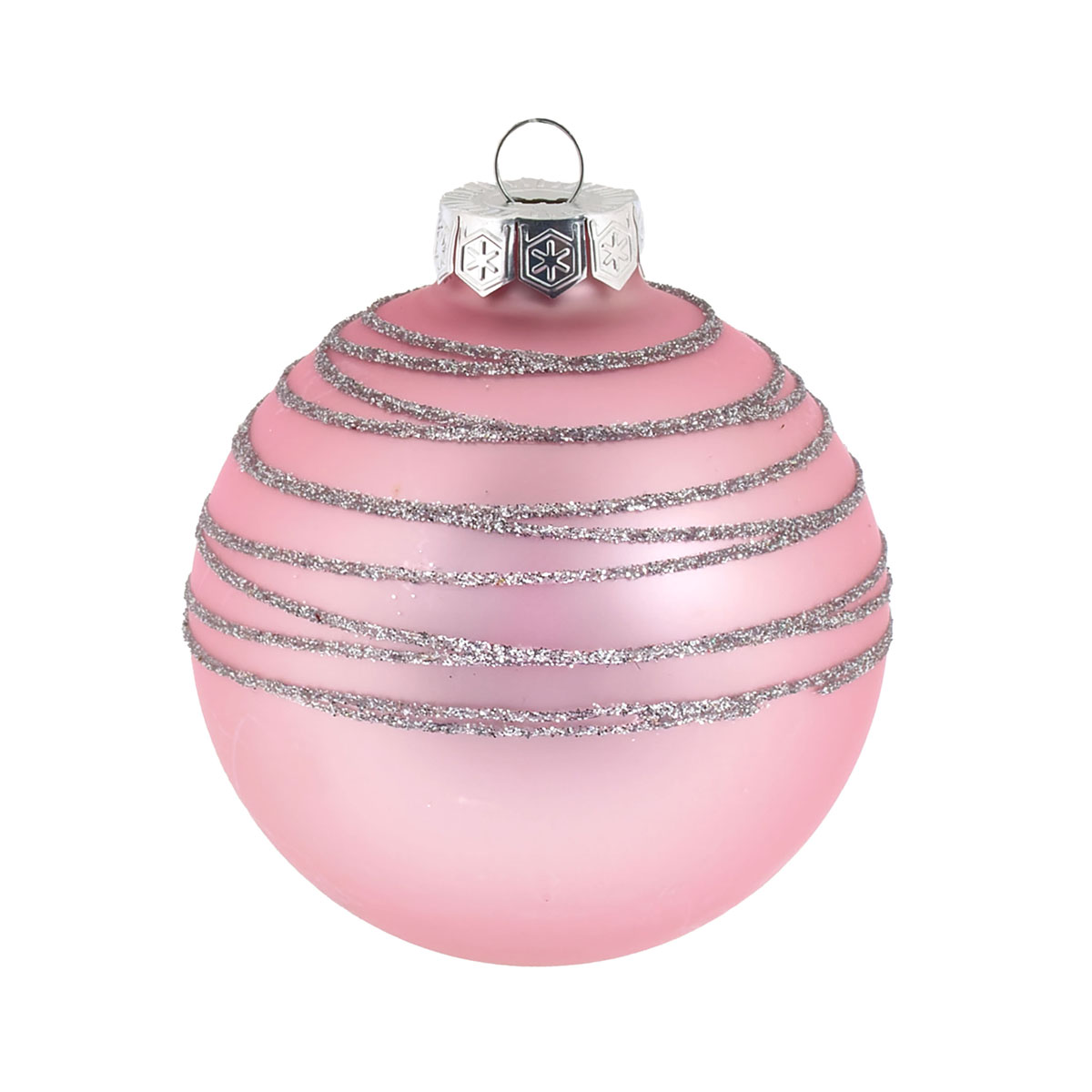 Ambientis Dekorierte Kugel Rosa-matt