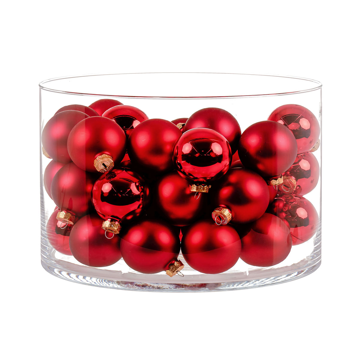 Ambientis Glaskugeln 3 cm rubinrot Mix